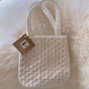 White velvet mini bag - still with tags ❄️☃️